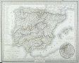 PICQUET, Ch.: Carte des routes de postes et itinéraires d’ Espagne et de Portugal.