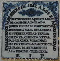 Cementerio de Santiago. Orgaz (Toledo)